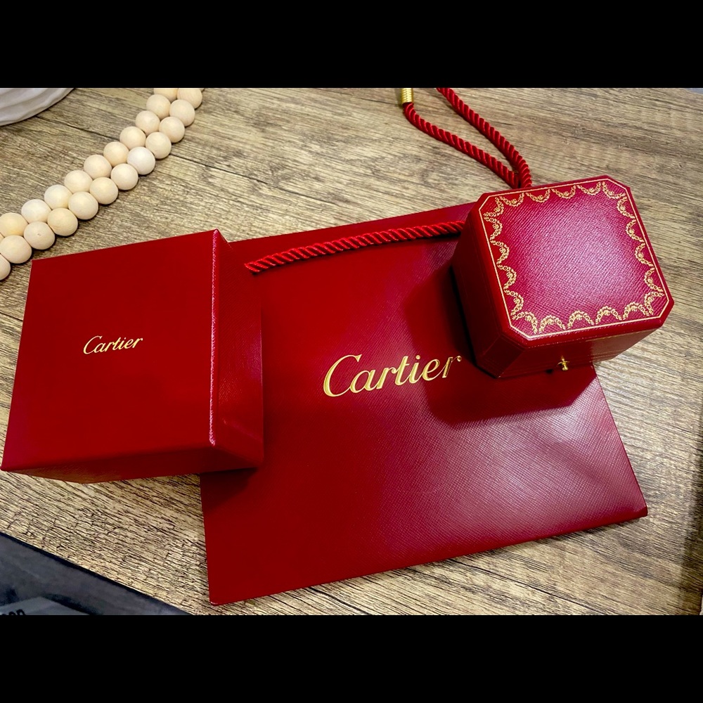 Cartier Ring Box, Cartier Bag and Cartier Ring Box